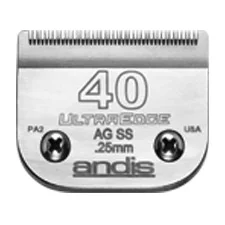 Lame pour tondeuses Andis, taille 40 (1/100'' ou 0.25mm)