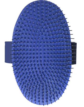 Brosse de toilettage à aiguilles pour paume de main en caoutchouc