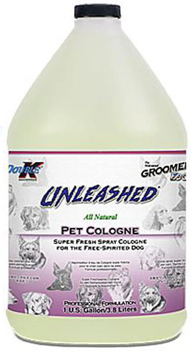 Parfum Double K Unleashed pour chien, odeur de fraîcheur format gallon