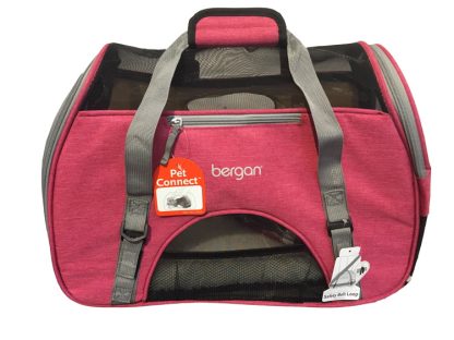 Transporteur Comfort Bergan pour chien et chat, Berry