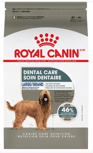 Nourriture pour grand chien, soin dentaire Royal Canin 13.61 KG