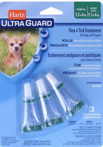 Traitement anti-puces et anti-tiques pour chiens et chiots, Utra Guard Hartz