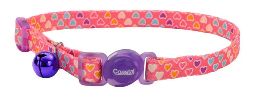 Collier à libération pour chats, coeurs, Coastal