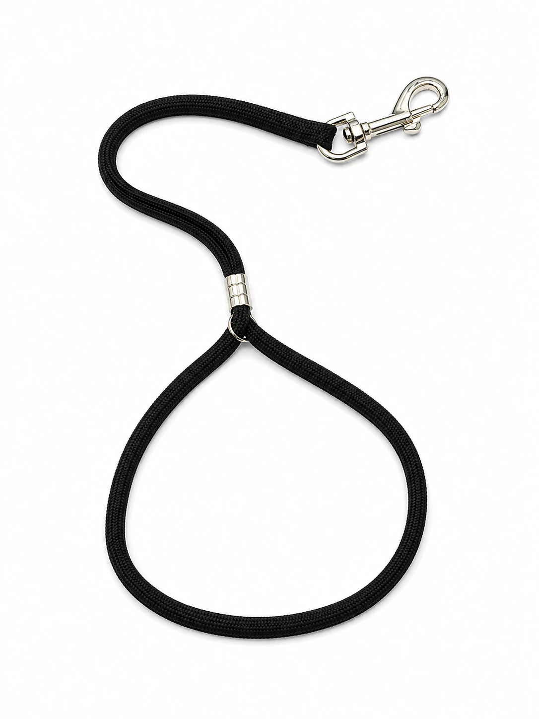Loupe de toilettage pour animaux, noire avec anneau 3/8