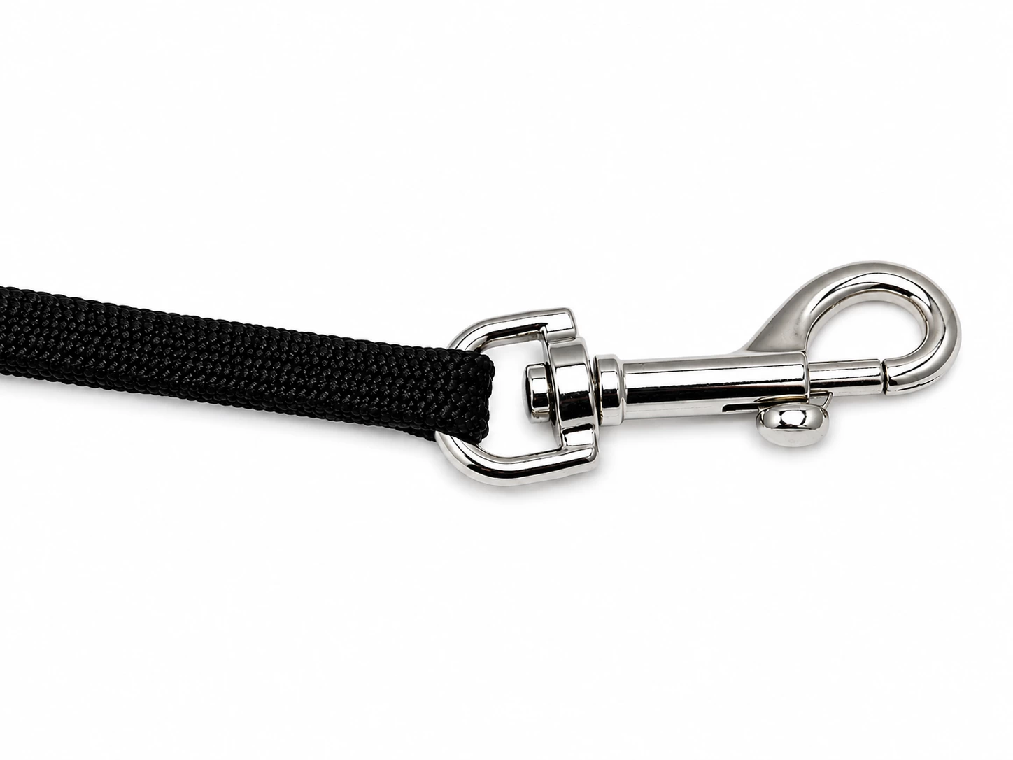 Loupe de toilettage pour animaux, noire avec anneau 3/8