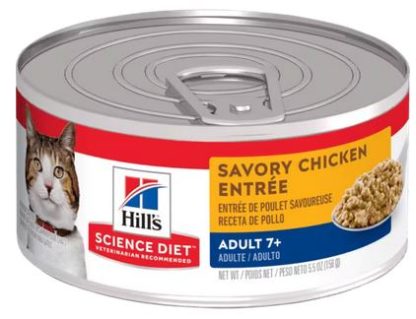 chat adulte 7+ conserve au poulet, Science Diet Hill's