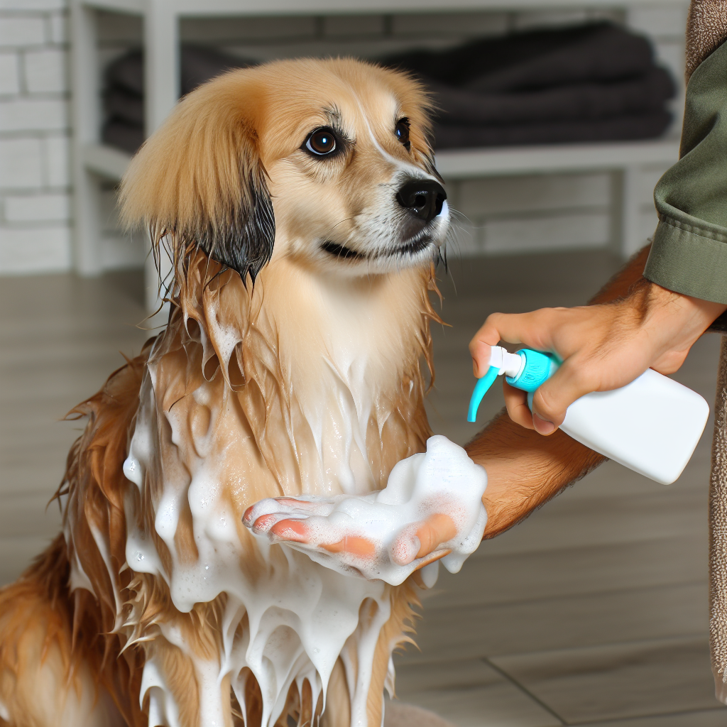 application de shampoing hypoallergenique