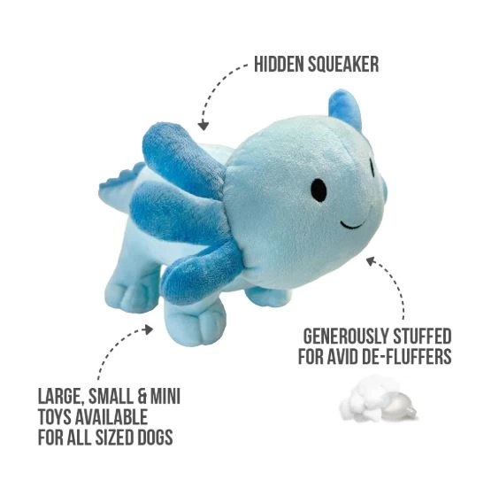 fouFit peluche axolotl bleu, large