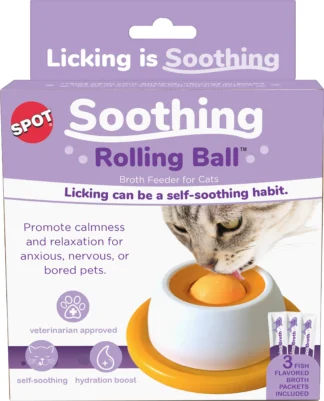 Soothing rolling ball, spot pour chat