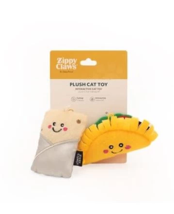 Jouet pour chat. Zippyclaws ( Taco et Burrito )