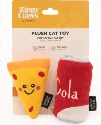 Jouet pour chat. Zippyclaws ( Pizza et Cola )