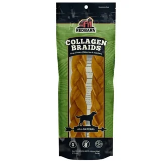 Bâtons de collagène tressés pour chien 2un, Redbarn